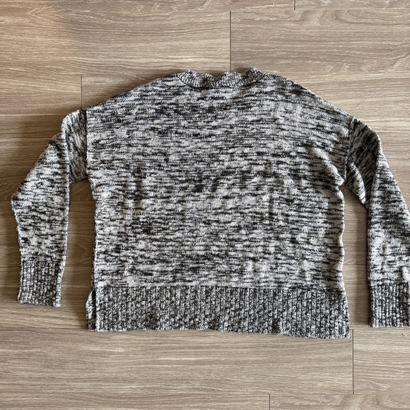 Eileen Fisher Scoop Neck Sweater Organic Cotton Alpaca Wool Blend Marled Small - Picture 6 of 8